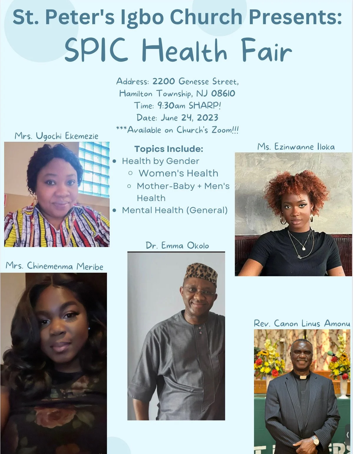 2nd Quarter (2023): Health Workshop!