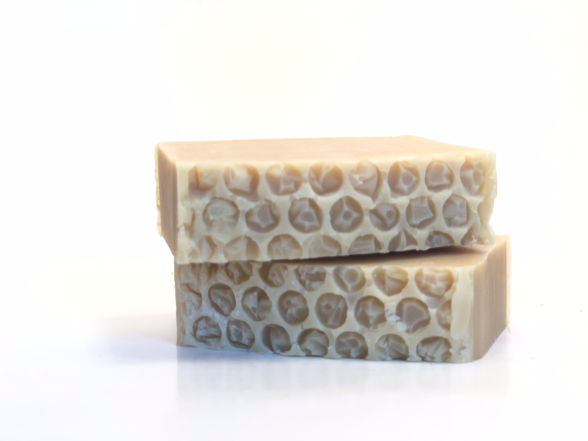 Fresh cuts of our luxurious goat milk soap