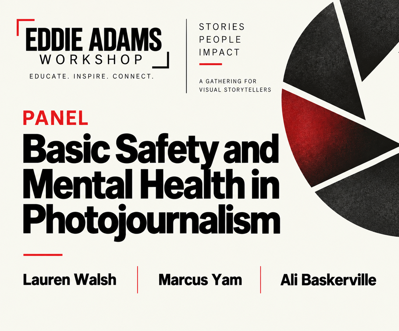 Eddie Adams Workshop, Mental Health and Basic Physical Safety panel discussion