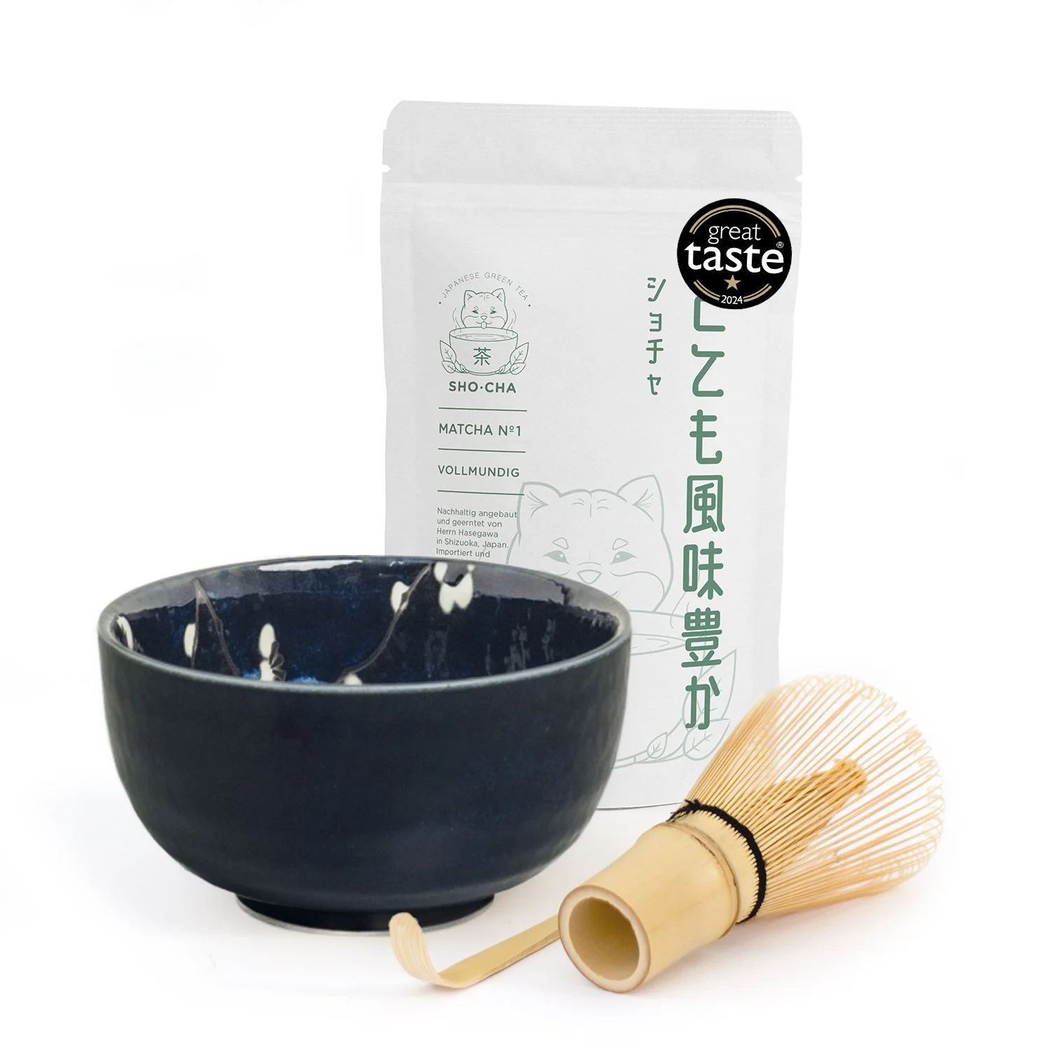 Matcha Set Noukon dunkelblau Blüten Kirsche Japan.jpg