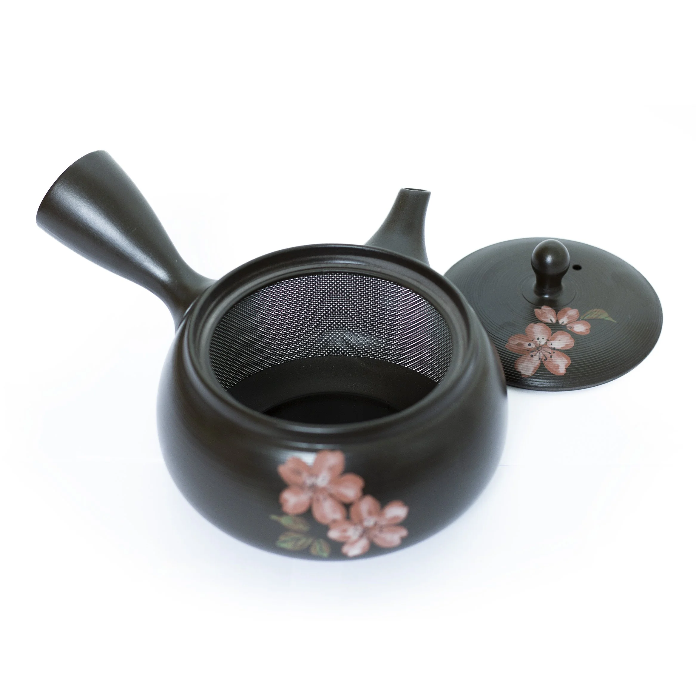 Kyusu UME Teekanne Teesieb Zubereitung japanischer Sencha.jpg