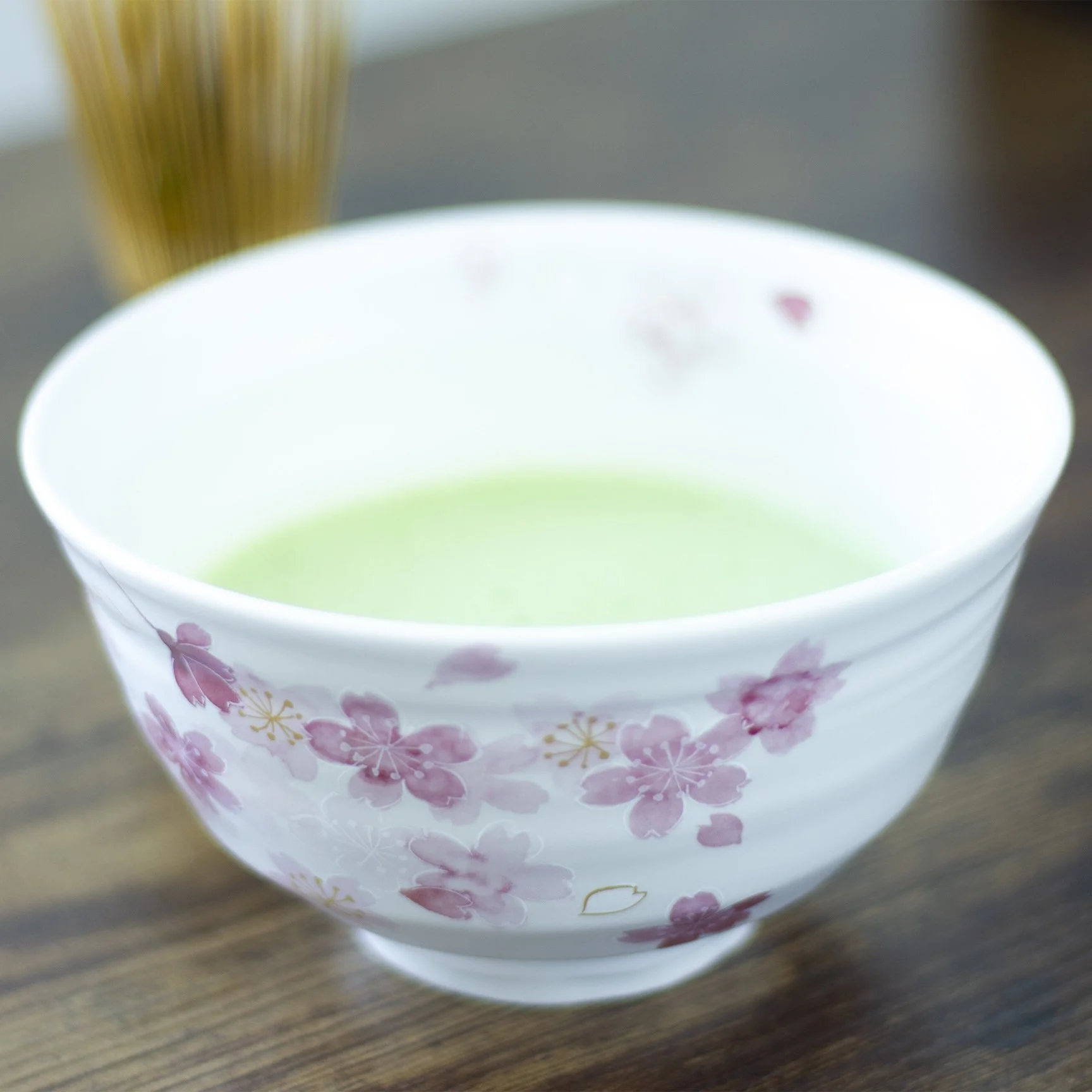 Matcha bowl cherry blossoms Japan Hana Mi Chawan Bowl.jpg