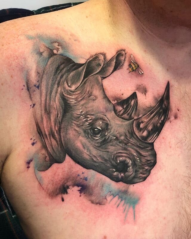 This lovely rhino for John was from a painting I made a while back. Thankyou for getting him John