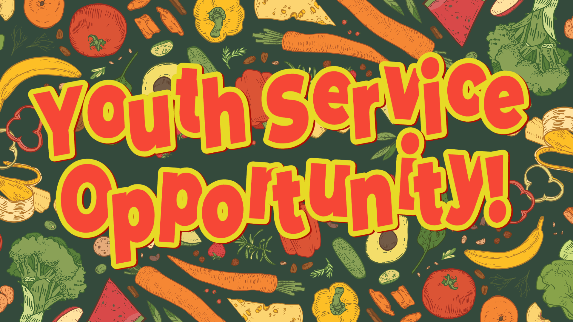 Youth Service Opportunity!