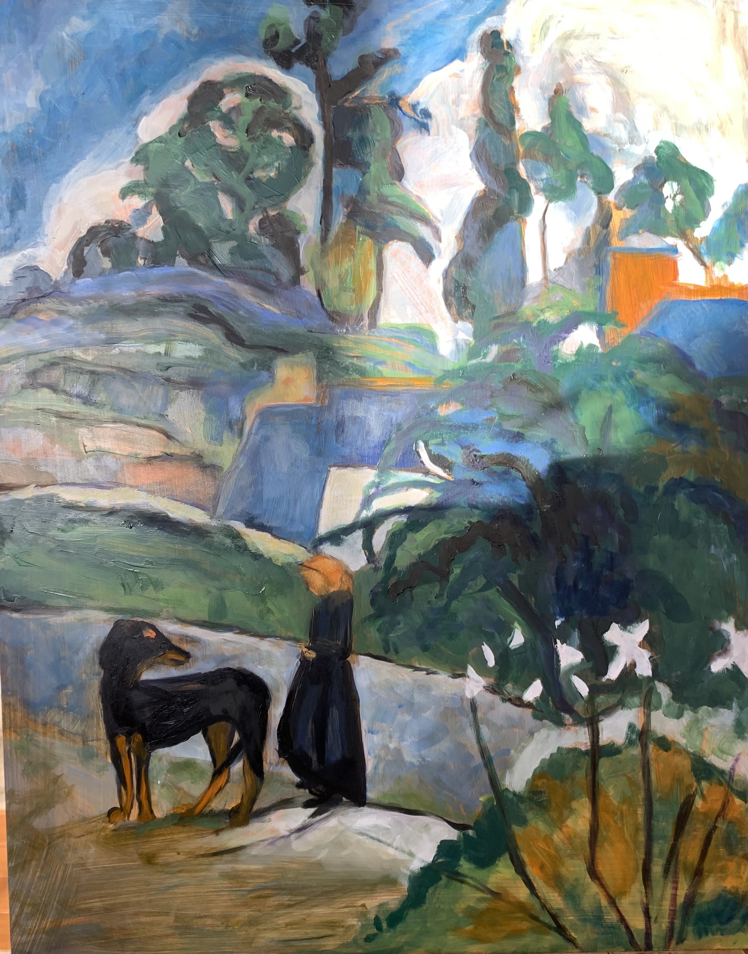 Brittany Girl with Dog ( After Gauguin).jpg