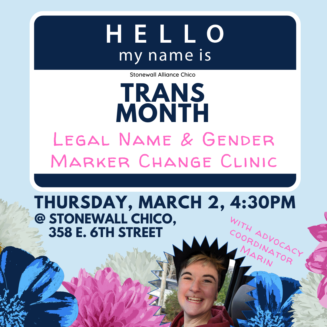 Trans Month 2023 — Stonewall Alliance Center of Chico