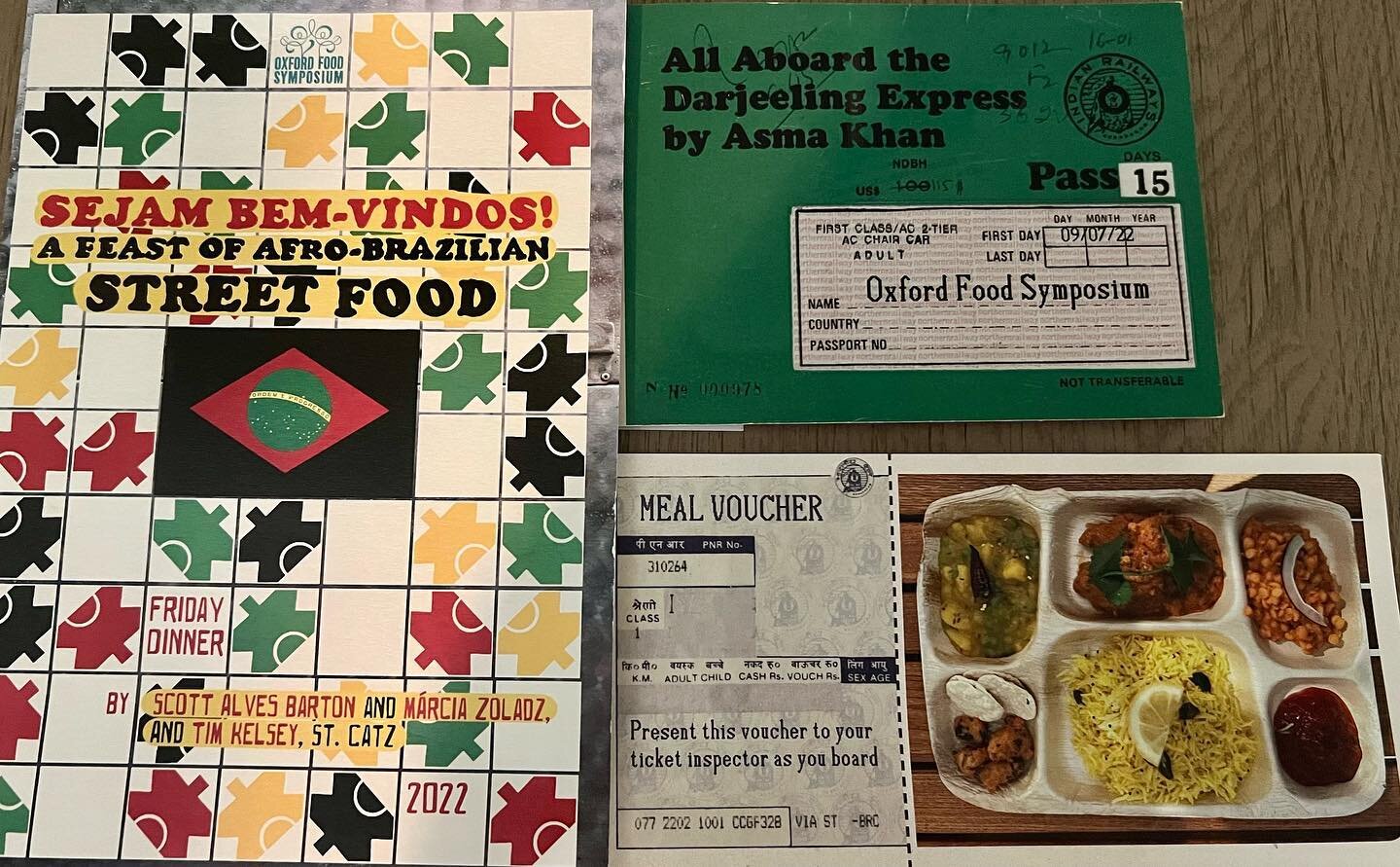 Unpacking in so many ways my bags and experiences from the in-person part of #oxfordfood22 and grateful for these wonderful reminders of the meals. Now to continue with the virtual sessions!