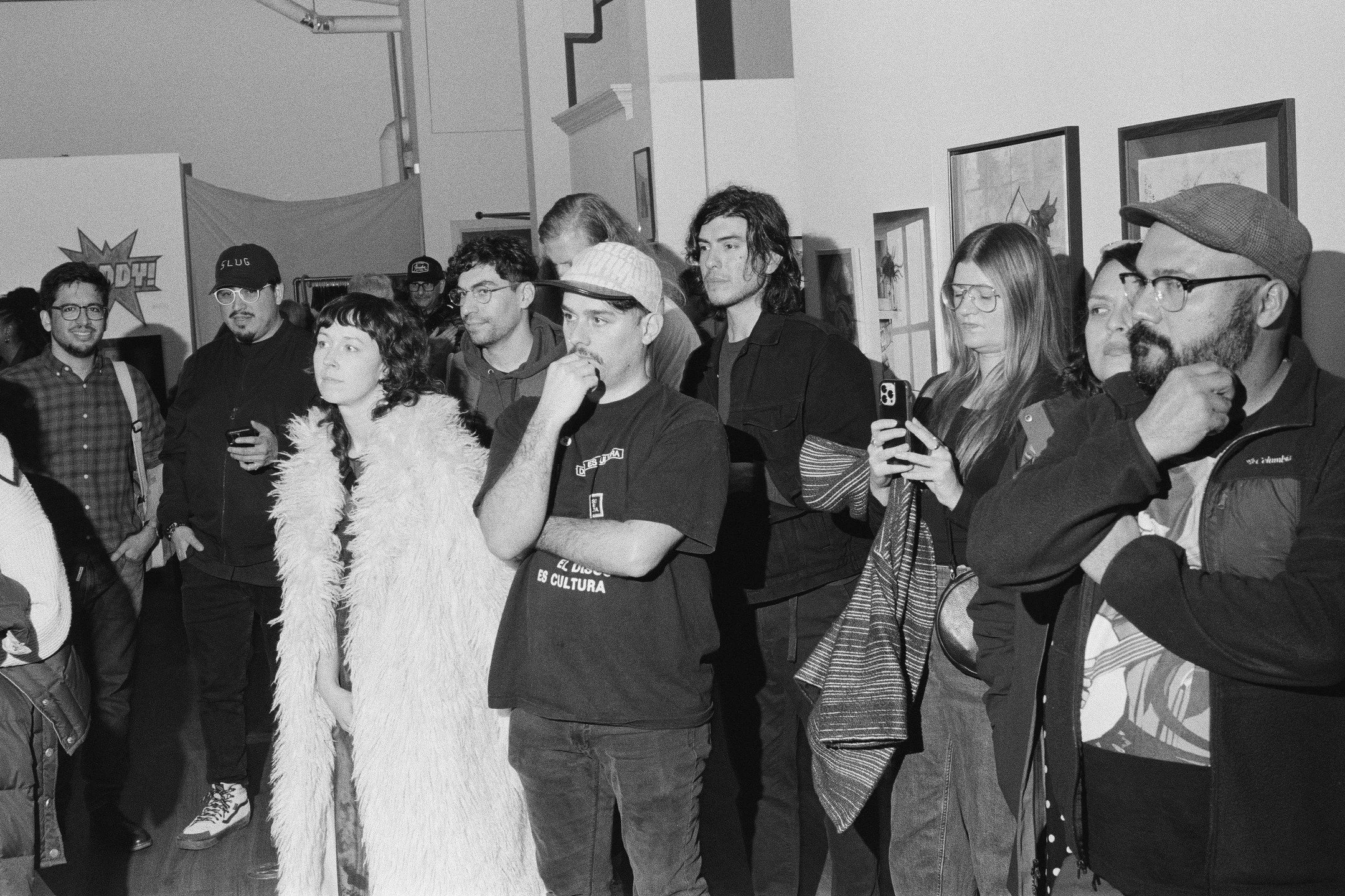 Slip's two exhibits, Erase the Line (a fundraiser for @waisn_org) and The Ties That Bind, opened during the art walk on Friday. Film photos by @no_tiffs 🤗 #seattleartists #artexhibit #seattlegallery #belltowngallery #groupexhibition #belltown #artwa