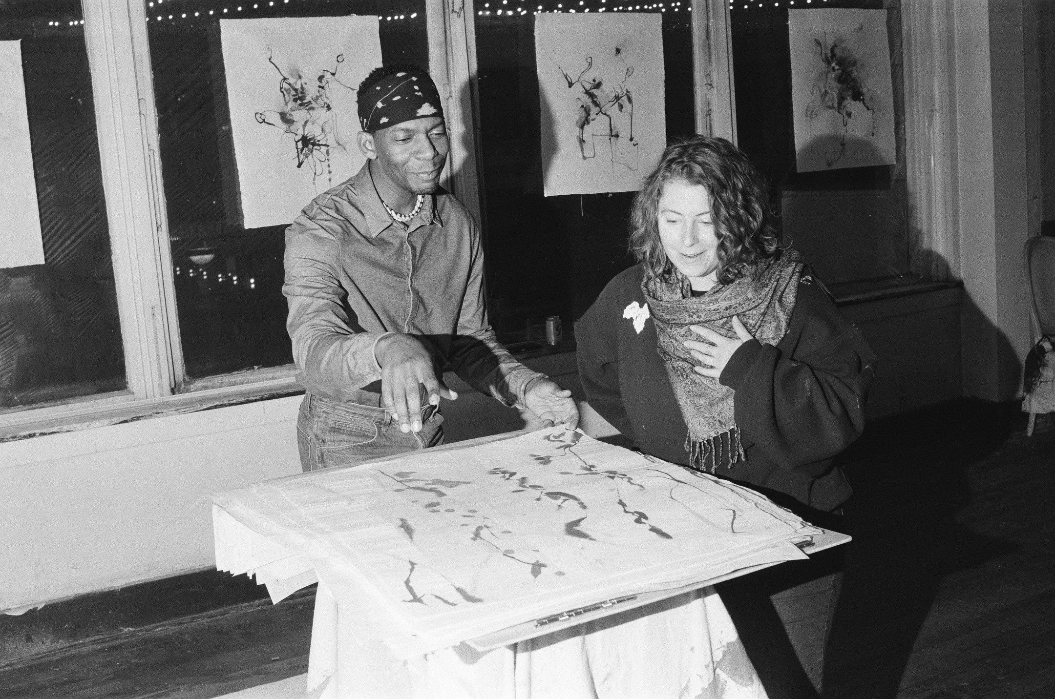 Base Camp Studios 2 featured @docutronica and @dezmonomegafair plus all of the studio artists during the January art walk! Film photos by our beloved @no_tiffs 😊 #seattleartists #artwalk #artstudios #artgallery #belltown #community