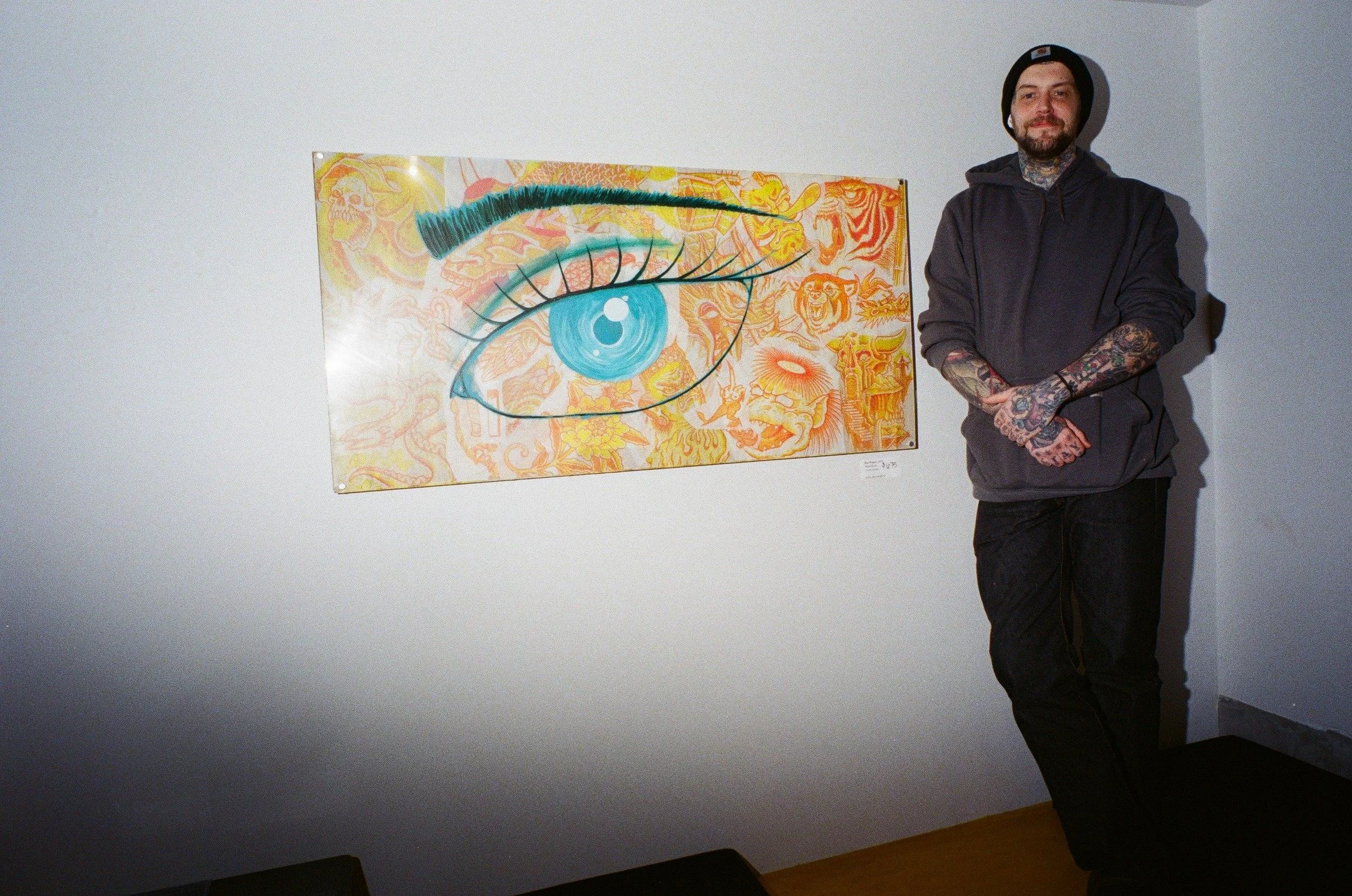 At @vann.studio last art walk! Film photos by the one and only @no_tiffs 👏 #belltownsalon #artwalk #filmphotography #community #seattleartists