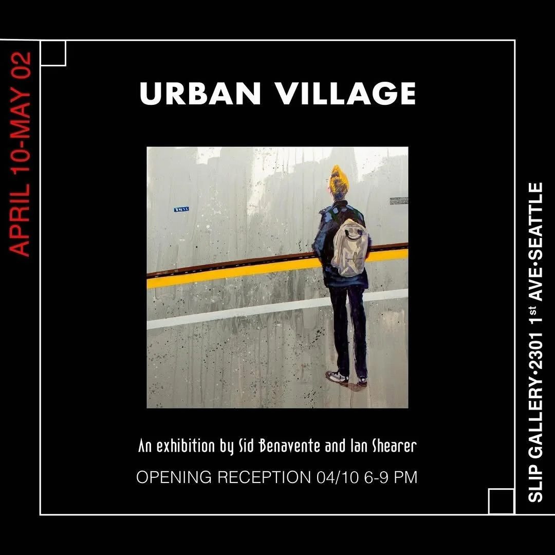 Get @reshare_app &bull; @slip_belltown 

Urban Village is an exploration of various neighborhoods of Seattle by Sid Benavente and Ian Shearer. Works seen through each artist&rsquo;s lens celebrate the beauty of the Seattle denizens that make up the f