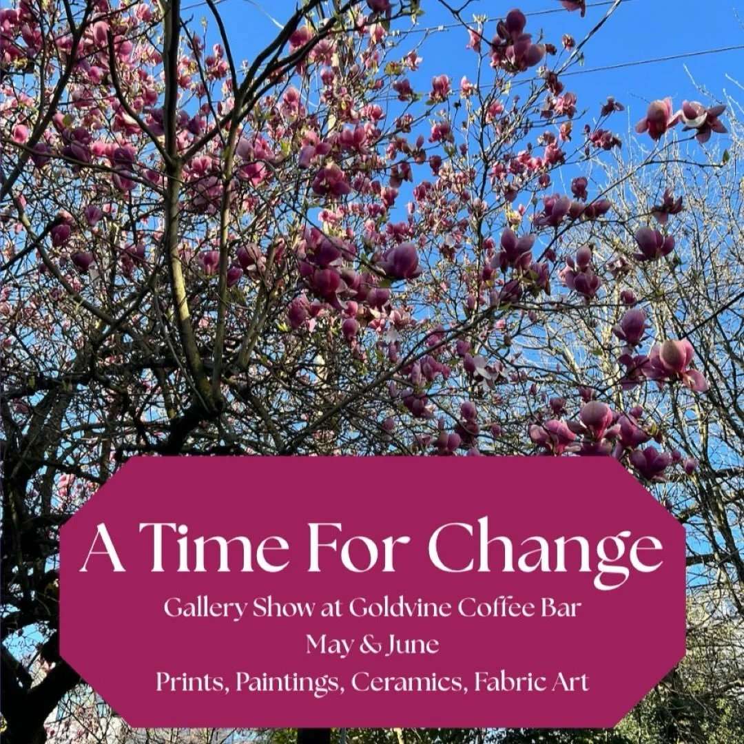 Get @reshare_app &bull; @goldvinecoffee 

A Time For Change
Our new gallery show is up and running! Stop by Goldvine for the months of May and June to see local art centered on the theme of change in our lives- how we encounter it, cope with it, and 