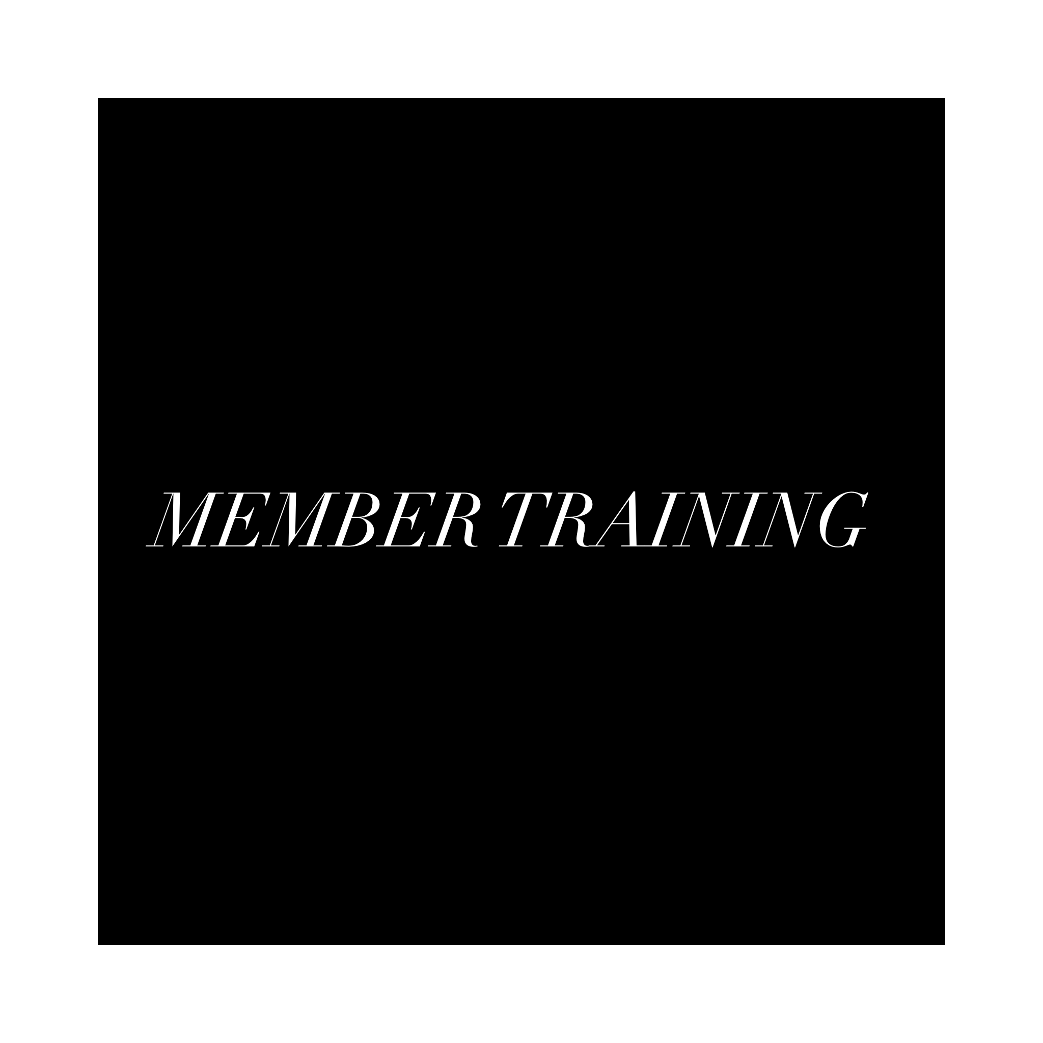 Member Intro Series