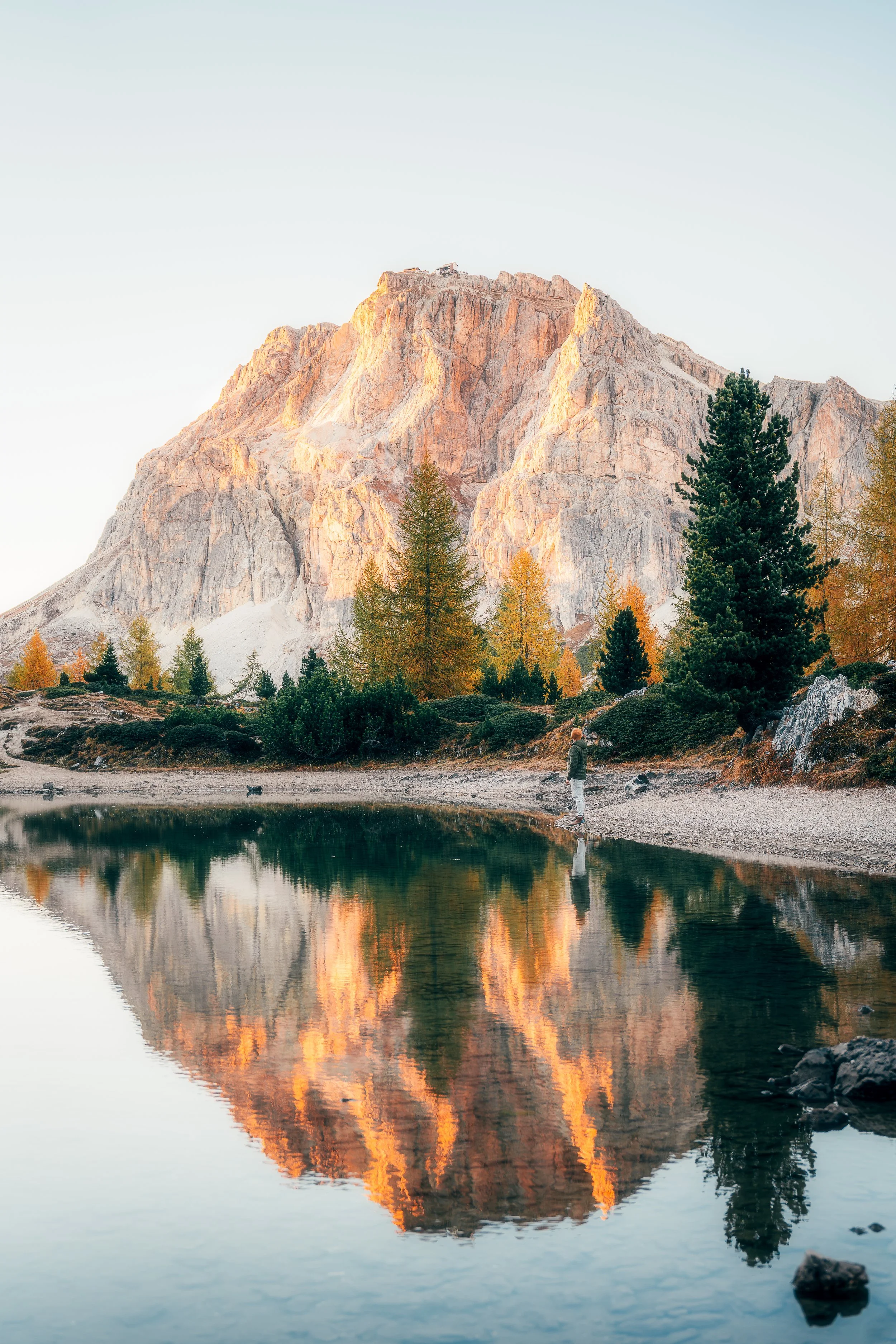 Lago di Limides Golden Hour Reflection.jpg