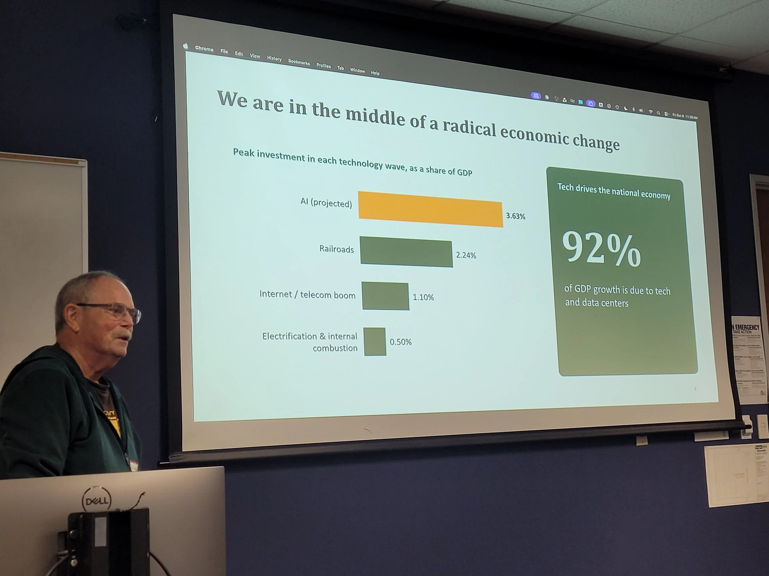 Peter Steinfeld described the need for CS K-12 legislative funding during his session.