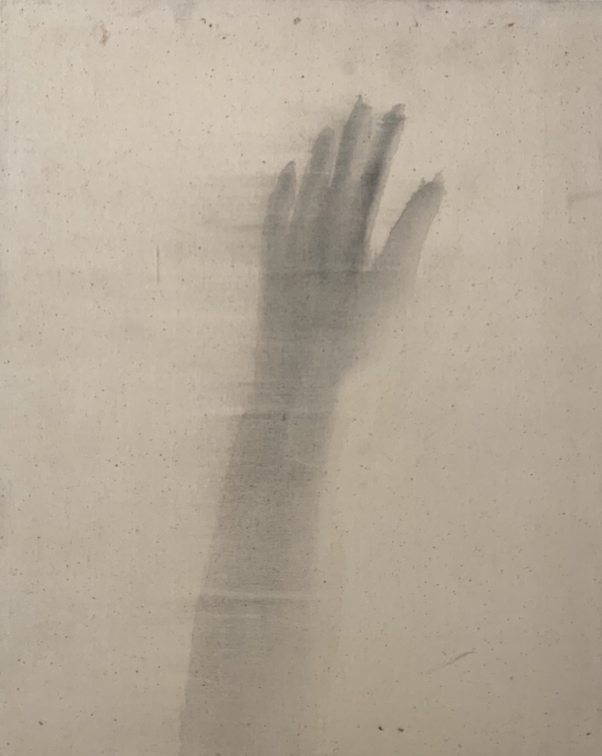 "Hiroshima/4," 1995, sumi ink on canvas, 22” x 16”