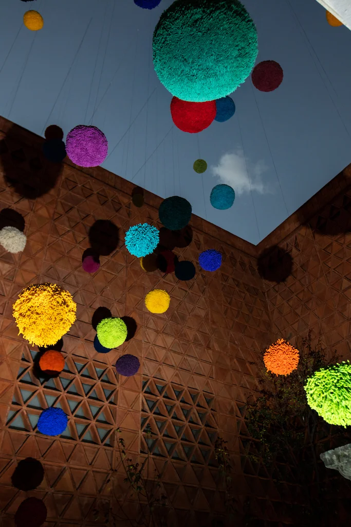 "Antídoto," PomPom Installation, Textile Museum, Oaxaca, Mexico, 2019