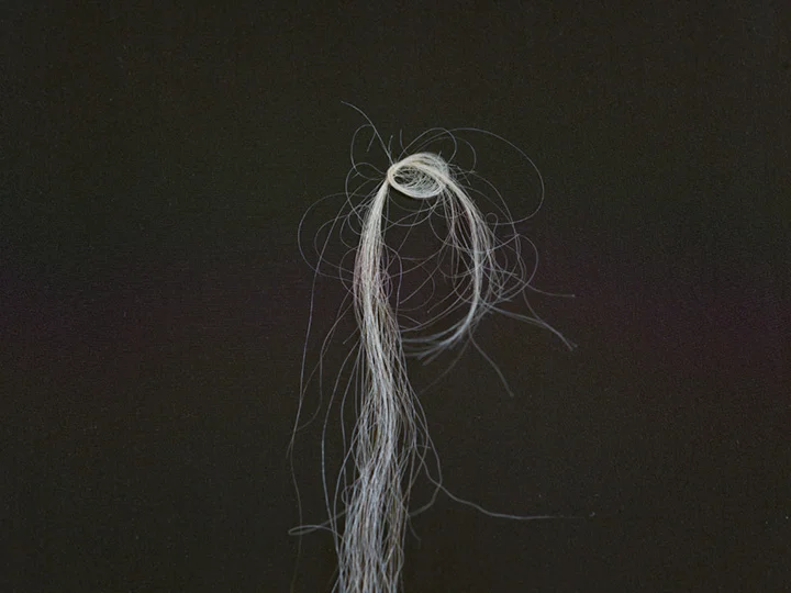 hair detail, "Generations," kimono installation