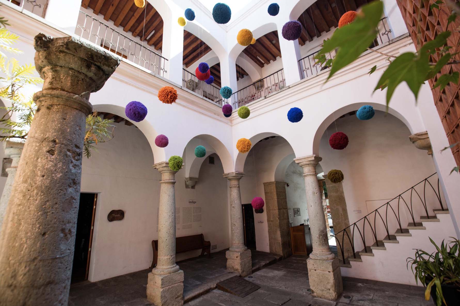 "Antídoto," PomPom Installation, Textile Museum, Oaxaca, Mexico, 2019