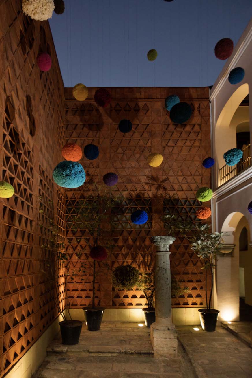 "Antídoto," PomPom Installation, Textile Museum, Oaxaca, Mexico, 2019
