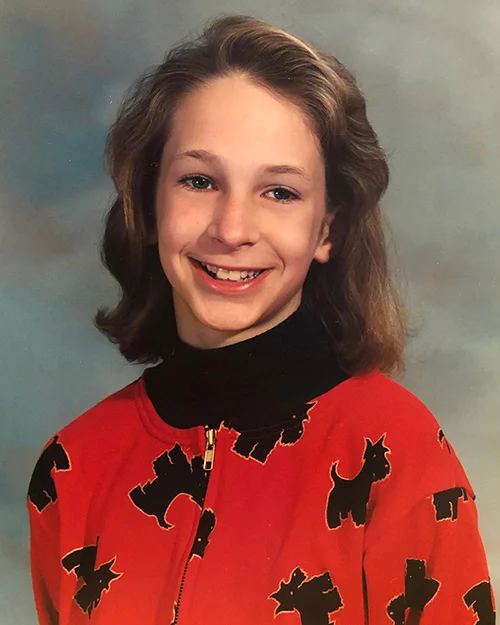 6th grade: Scottie dogs, a turtleneck, and Trump hair.