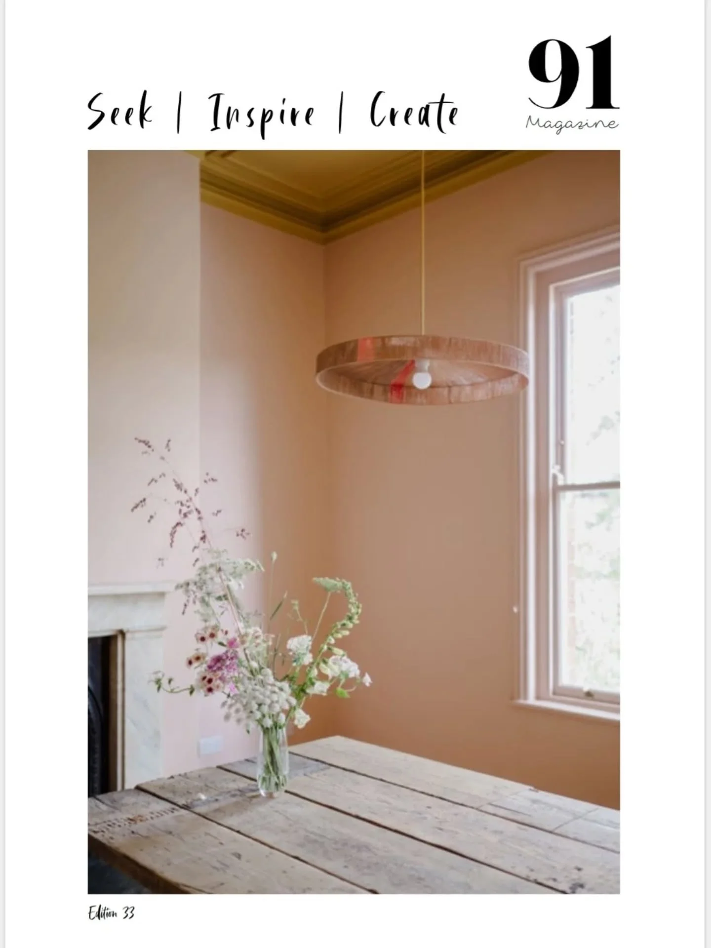 Wow! I'm letting this sink in. Such a huge privilege to have our home featured in @91magazine e-zine and on the front cover too!

It was a lovely contemplative experience answering Alena's interview questions. Taking time to reflect on our renovation