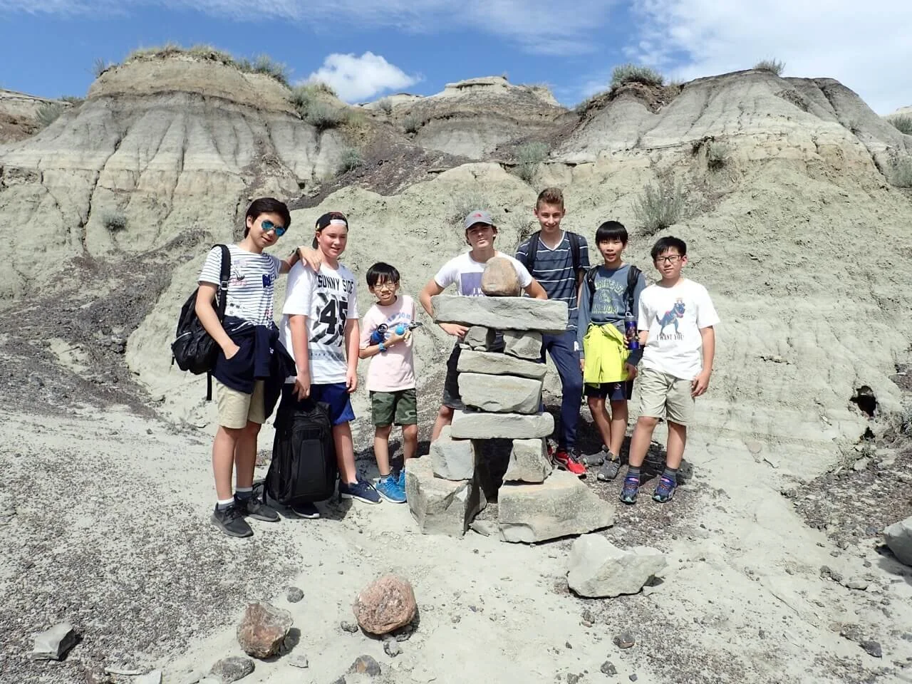 Hooting Snowy Owls - Drumheller - July 9, 2016