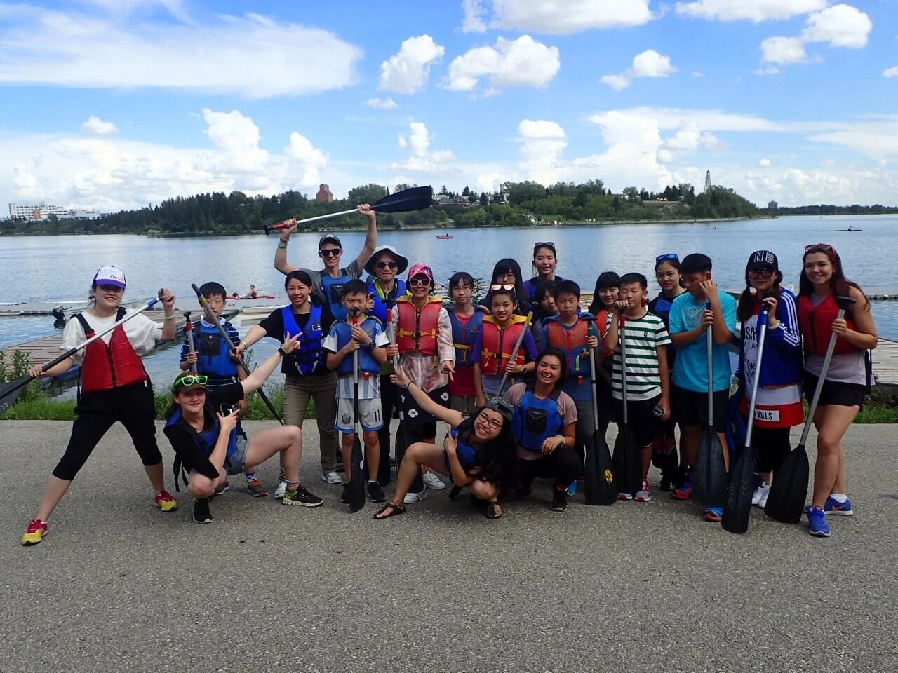 Brooding Whooping Cranes - Canoeing, Baseball and Soccer July 27, 2016