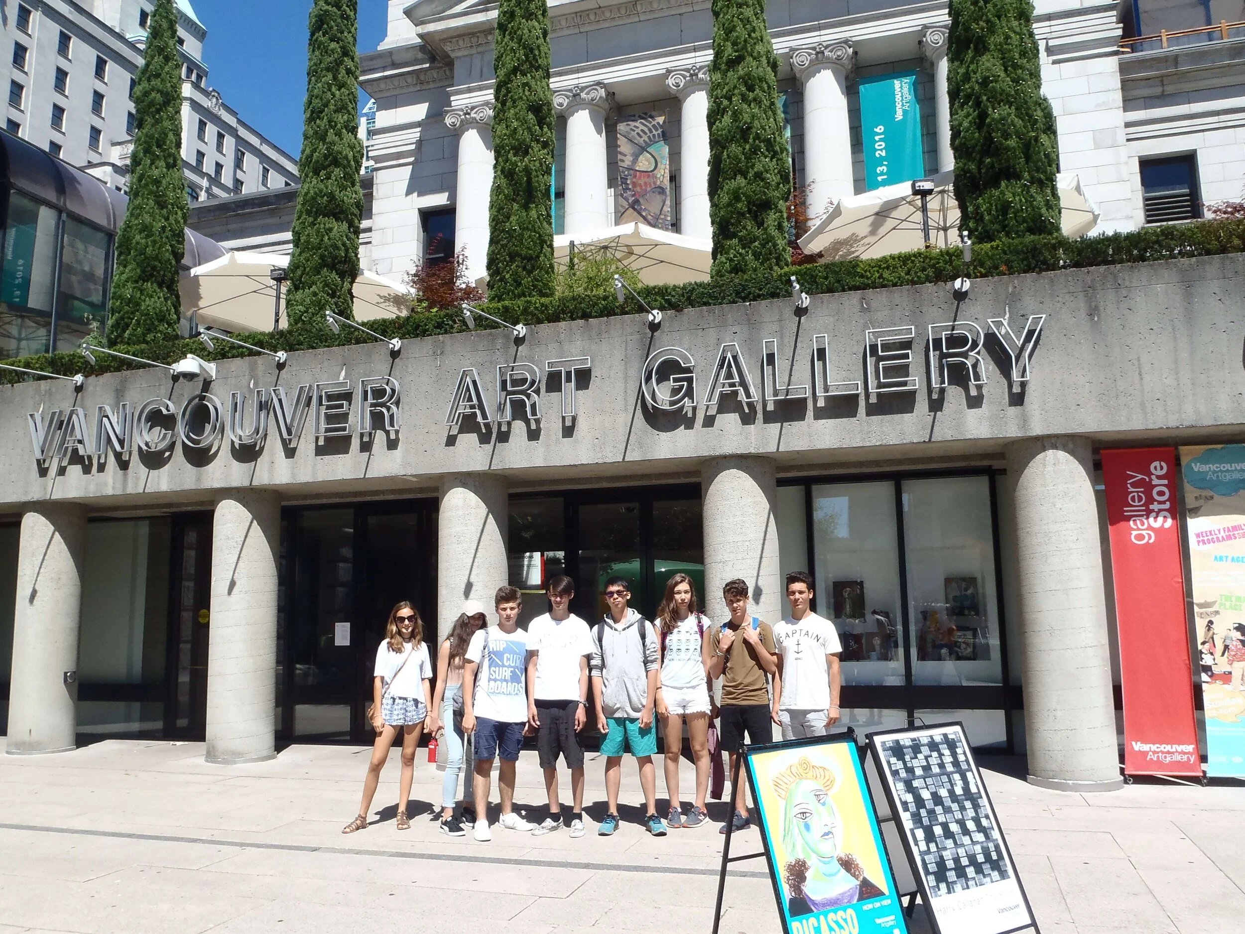 Grunting White Pelicans - July 28,2016 - Vancouver Art Gallery and Race