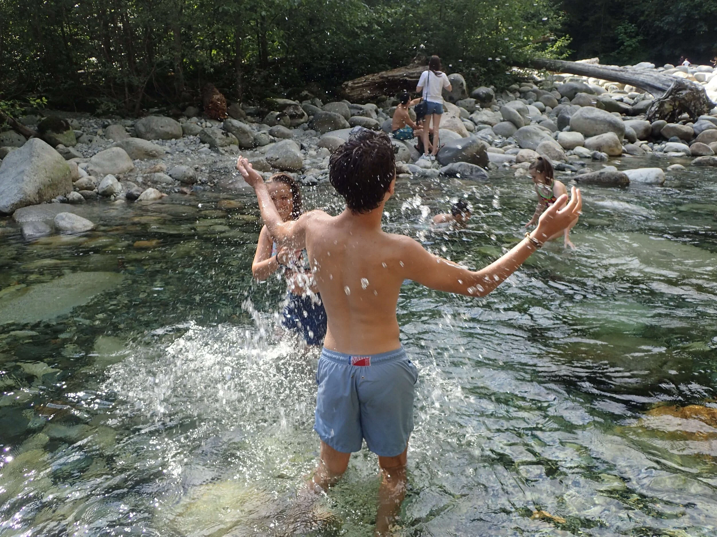 Grunting White Pelicans - July 31, 2016 - Lynn Canyon and Night Market