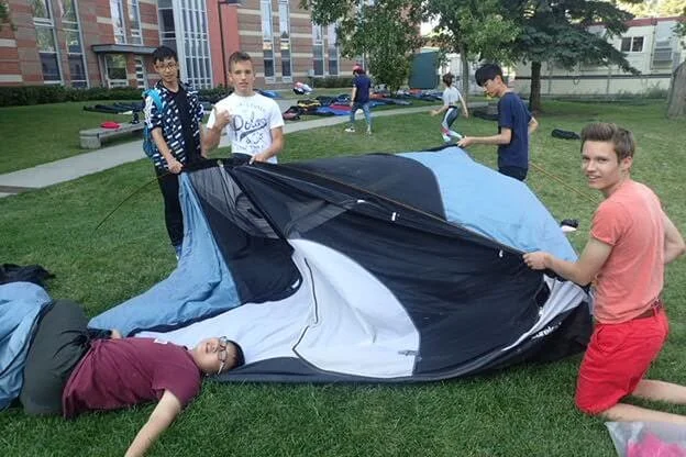 Whispering Northern Raccoons - August 11th & 12th, 2017 - Rock Climbing, Volleyball, and Tent Games!