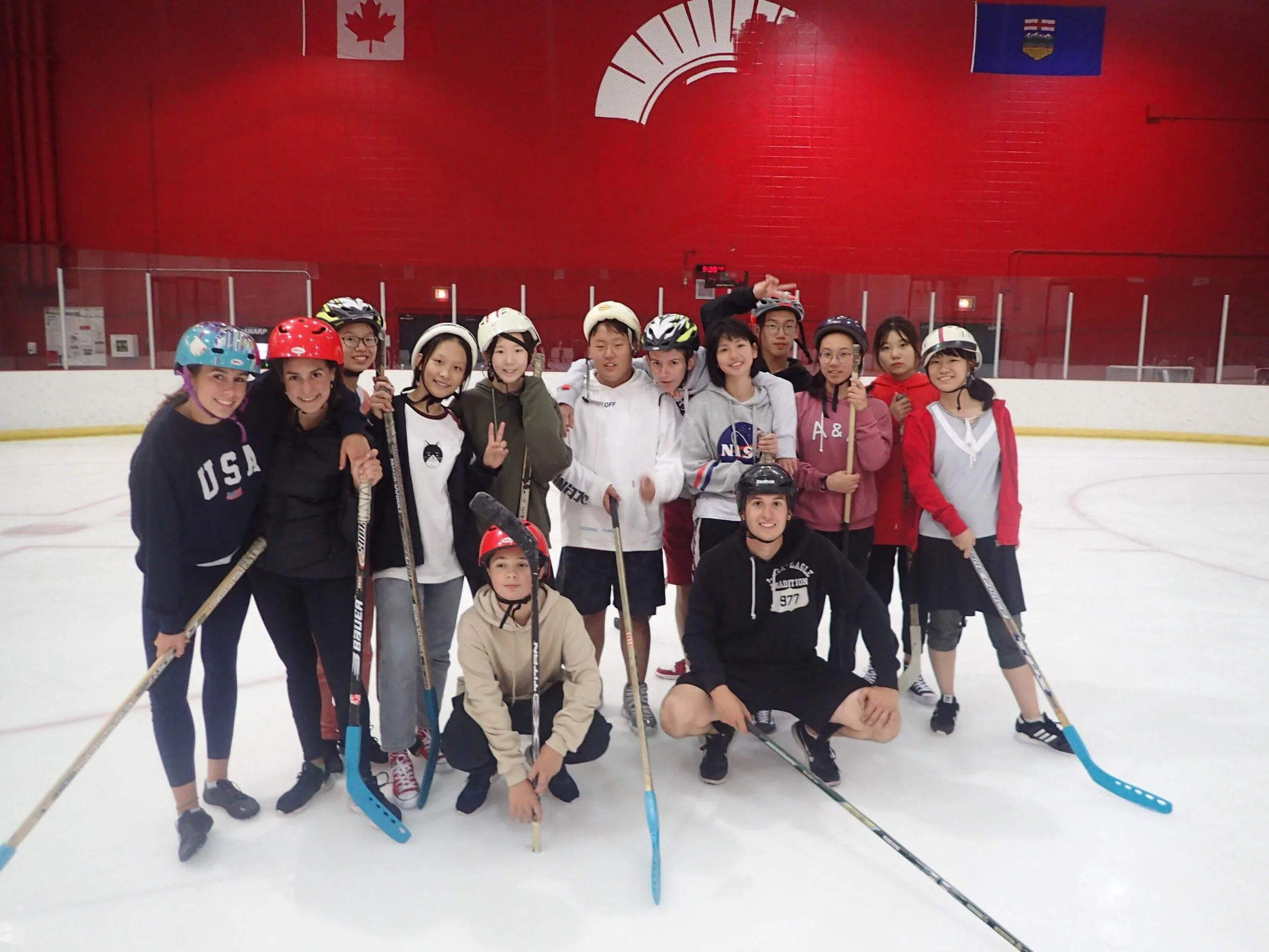 Stomping Striped Porcupines- July 25, 2018 - Rockclimbing, Volleyball, and HOCKEY!