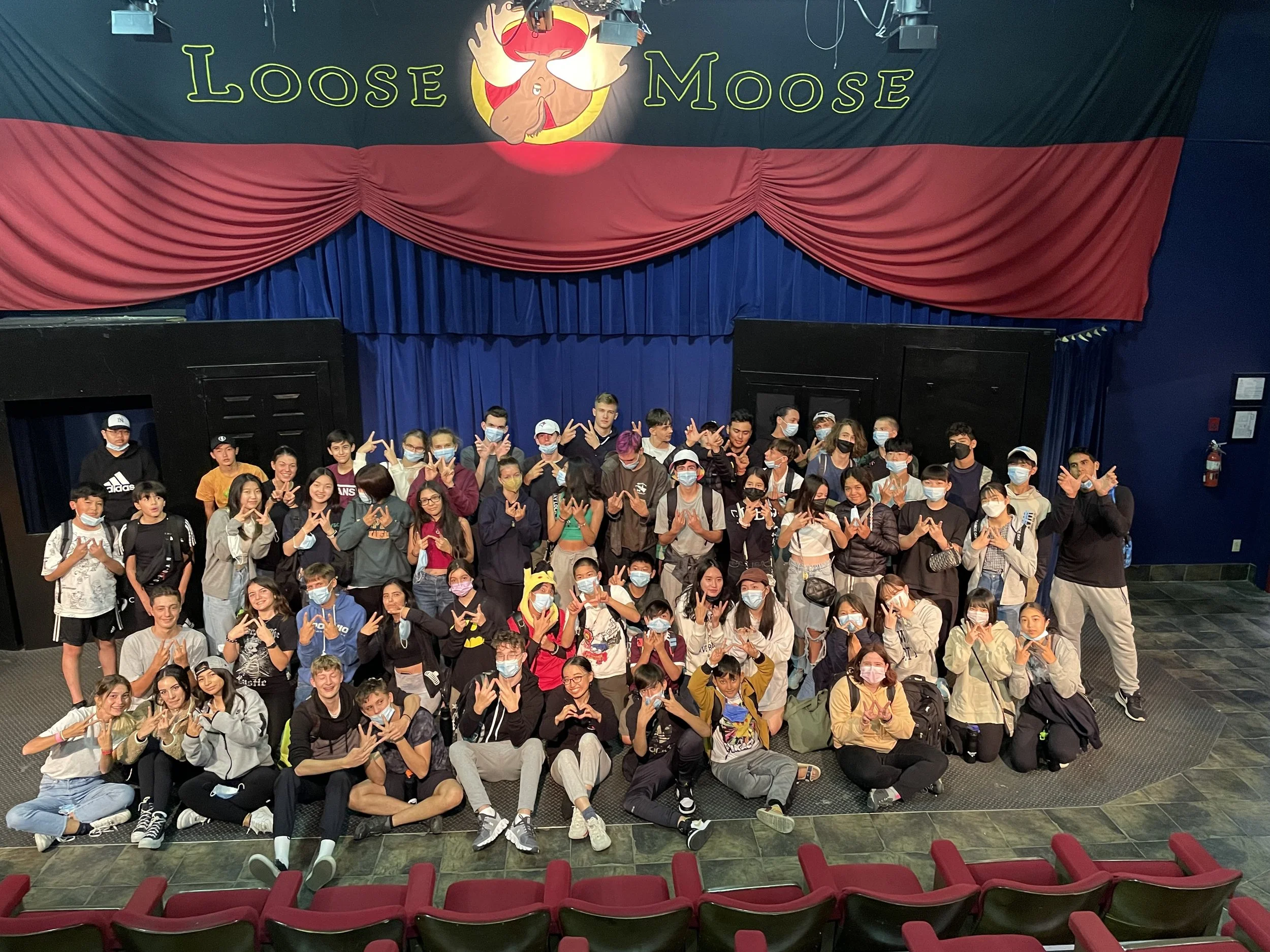 Ice Skating to Loose Moose Comedy