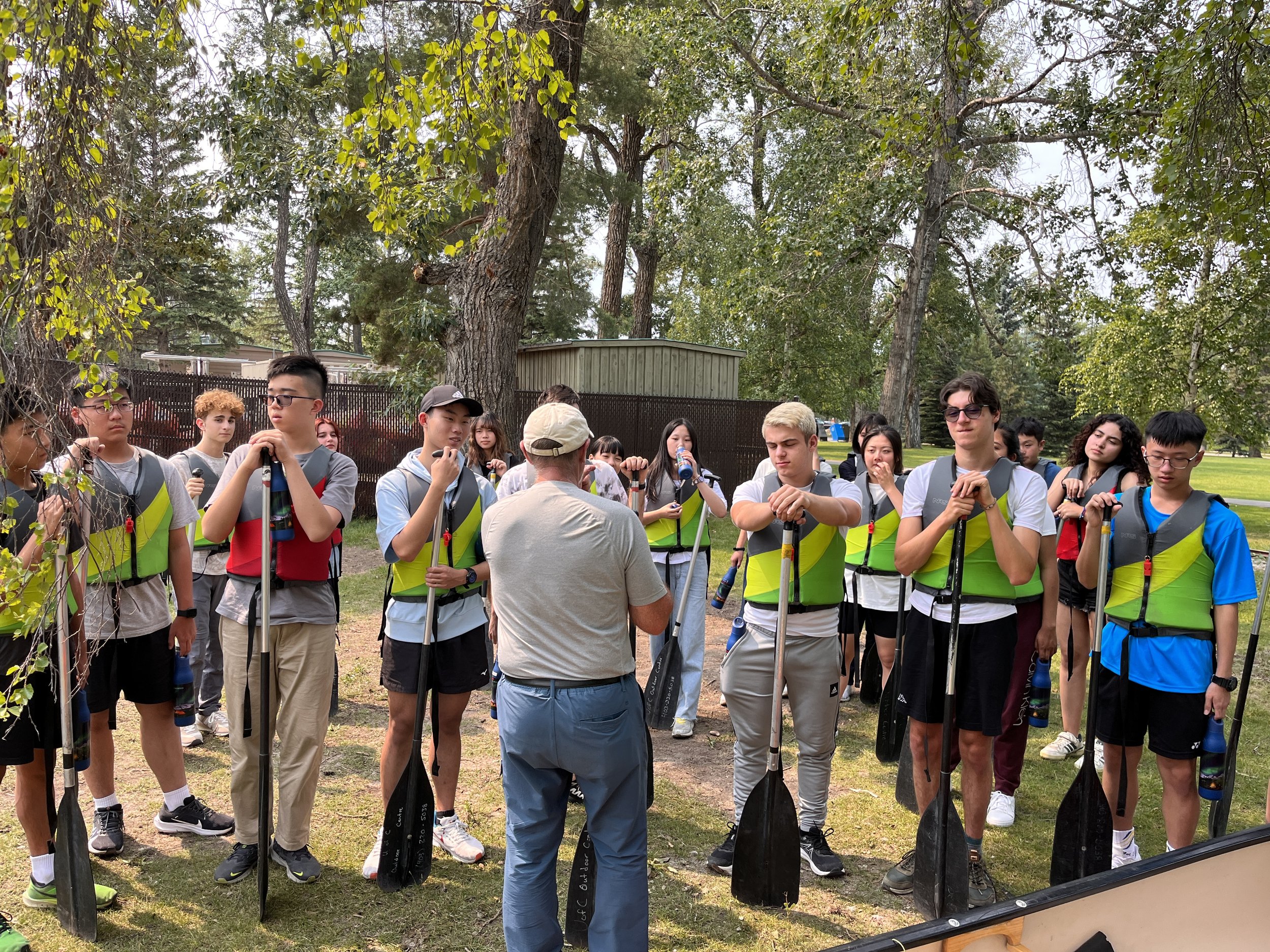Lessons, Canoeing, and Rock Climbing!