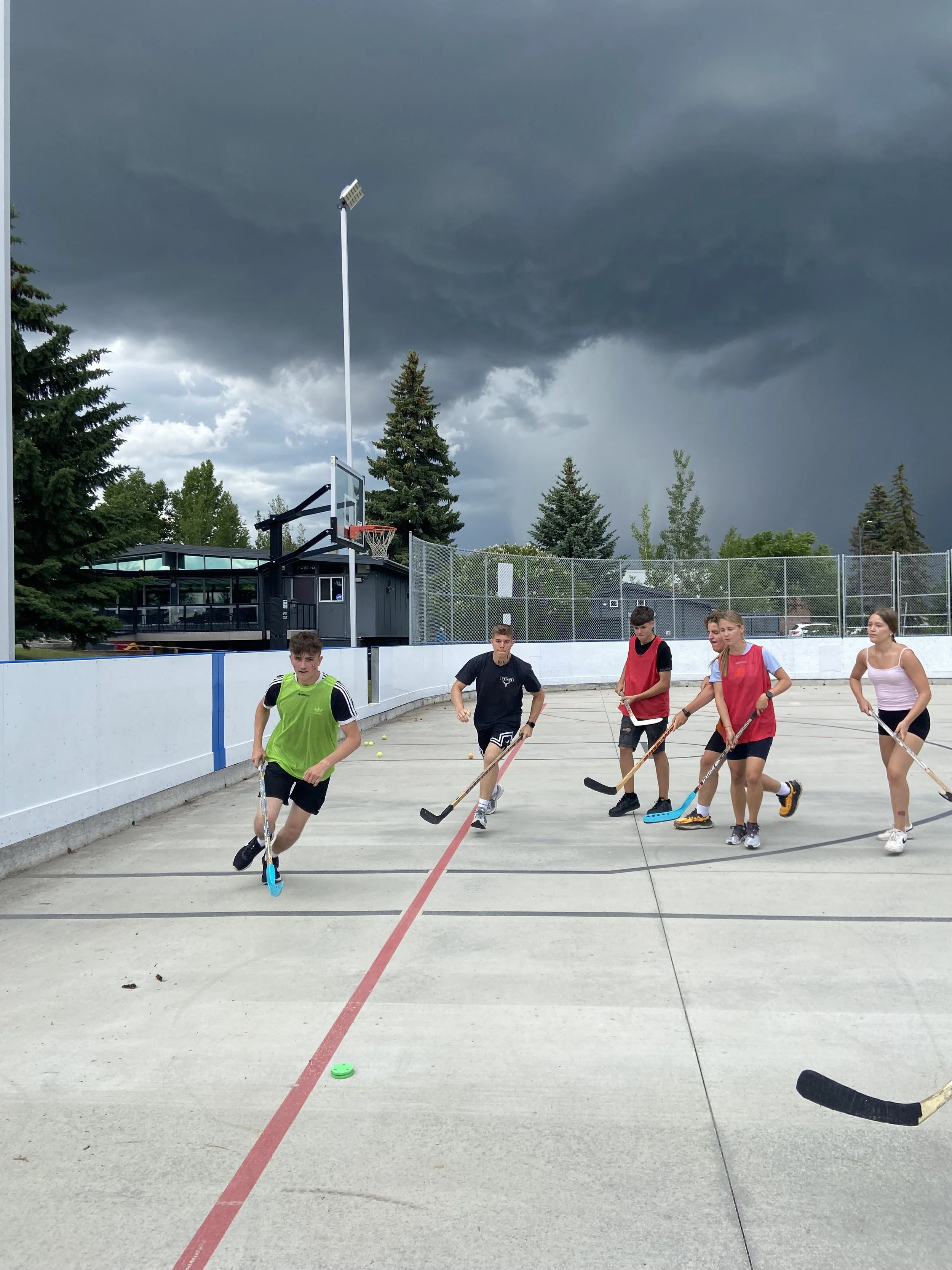 Rain, Hockey and Hoops: A Weathered Game Day