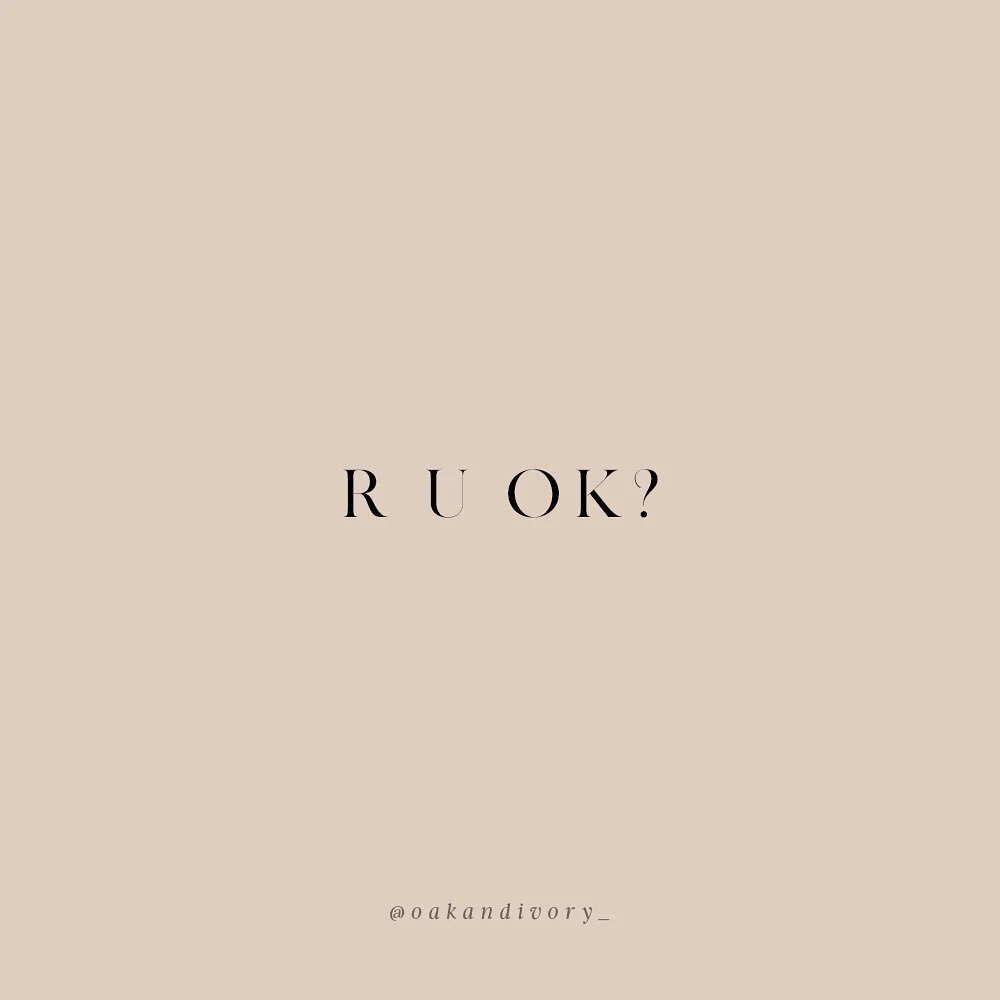 R U OK? ⁣
⁣
A simple question to start a conversation that can change a life. Not only important today, but every day. ⁣
⁣
Check in with the quiet ones, the loud ones, the introverted ones, the extroverted ones, the ones who seems to have it all together. ⁣
⁣
Sometimes the people who seem the happiest are the ones who are struggling the most.⁣
⁣
@ruokay has amazing resources to educate yourself on how to keep the conversation going.⁣
⁣
A reminder to also be kind to yourself and remember IT&rsquo;S OK TO NOT BE OK. Reach out and ask for help. It may be the hardest conversation you have but the most important one in your life.⁣
⁣
My DM is always open for anyone in need ⁣🤍 I&rsquo;m here for you!
⁣
#RUOK #RUOKDay #RUOKeveryday #suicideprevention #suicideawareness
