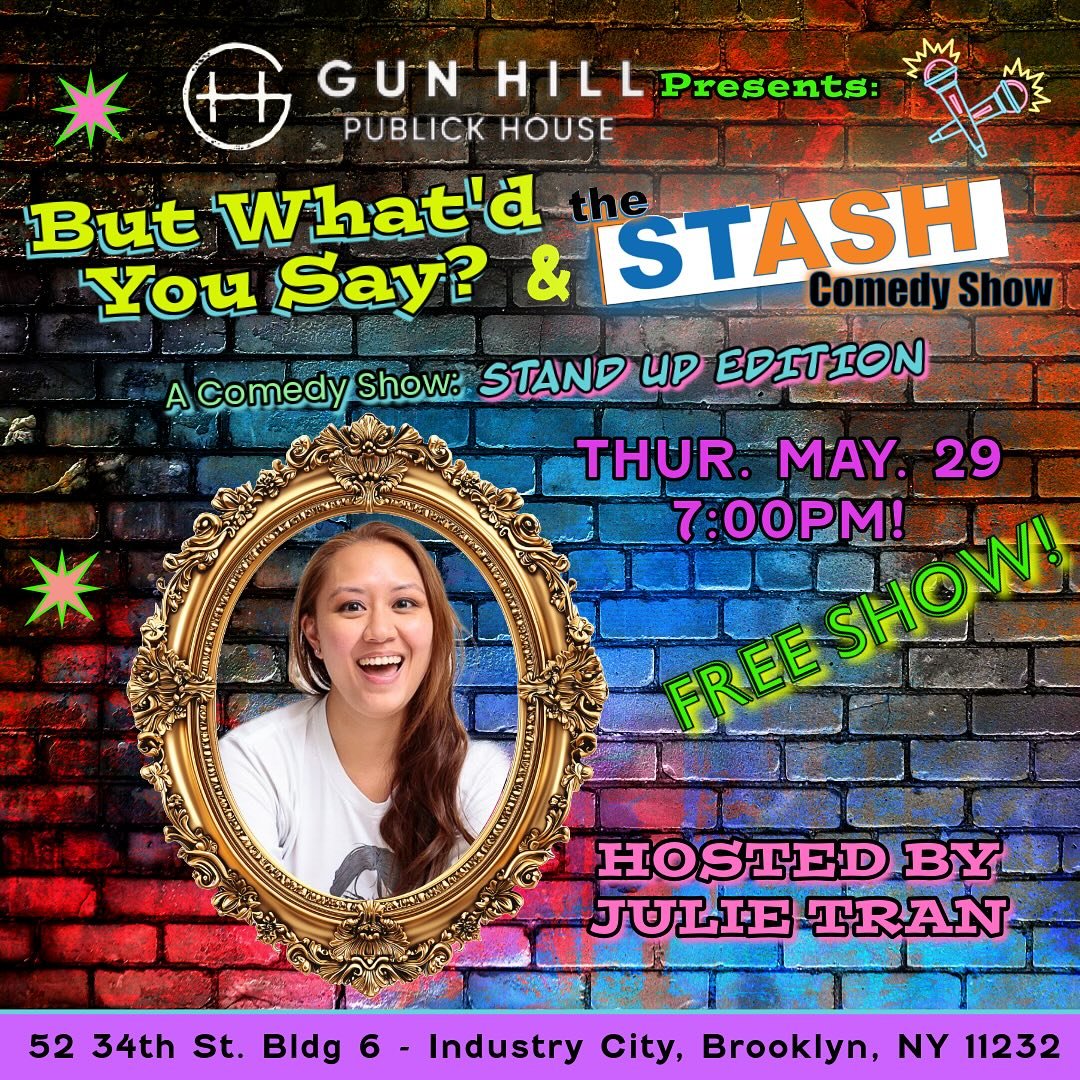 Mark the calendars for Thursday, May 29 7PM for ALL THE LAUGHS!!! These comics will make you want to flip a damn table that&rsquo;s how funny they are. It&rsquo;s a FREE show, the bar is dog friendly, I&rsquo;M people friendly, and it&rsquo;s a stand