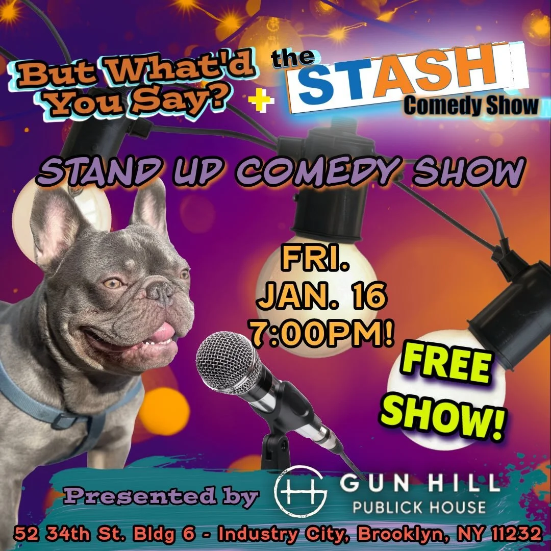 This Friday 
It funny
It free
It hosted by me