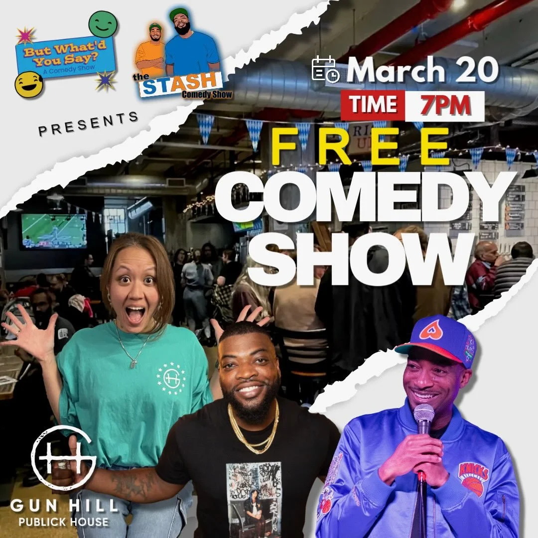 This Friday I&rsquo;m hosting free comedy with @stashcomedyshow with one twist: it&rsquo;s all musical comedy! Got some friends to get on that @gunhillpublickhouse stage that you might recognize like @queenhattiejean and @christyhallyall - I KNOW, RI