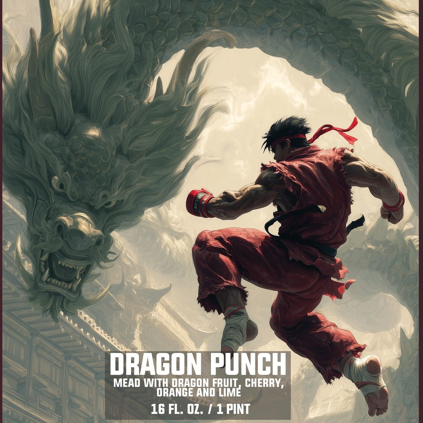 When studying the ancient martial arts, Ryu unlocked a power that was long since forgotten: the Dragon Punch.

Our Dragon Punch starts with exotic dragon fruit juice, blends in sweet cherry for color, and then adds freshly pressed orange and lime jui