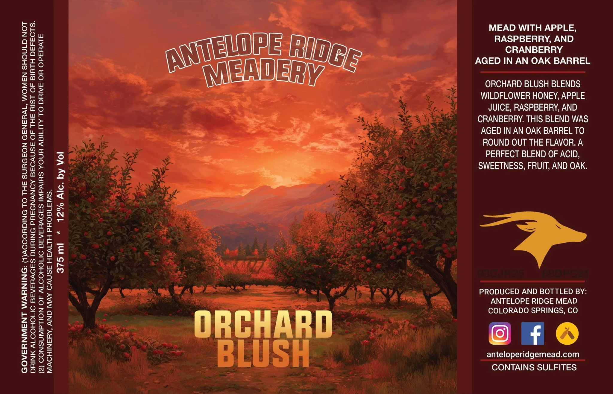 Orchard Blush!

We are beyond excited to share our newest creation with you. Orchard blush is an apple mead aged in an oak barrel that previously held Red Giant - a Raspberry Cranberry mead. We amplified these fruit flavors by blending a small amount