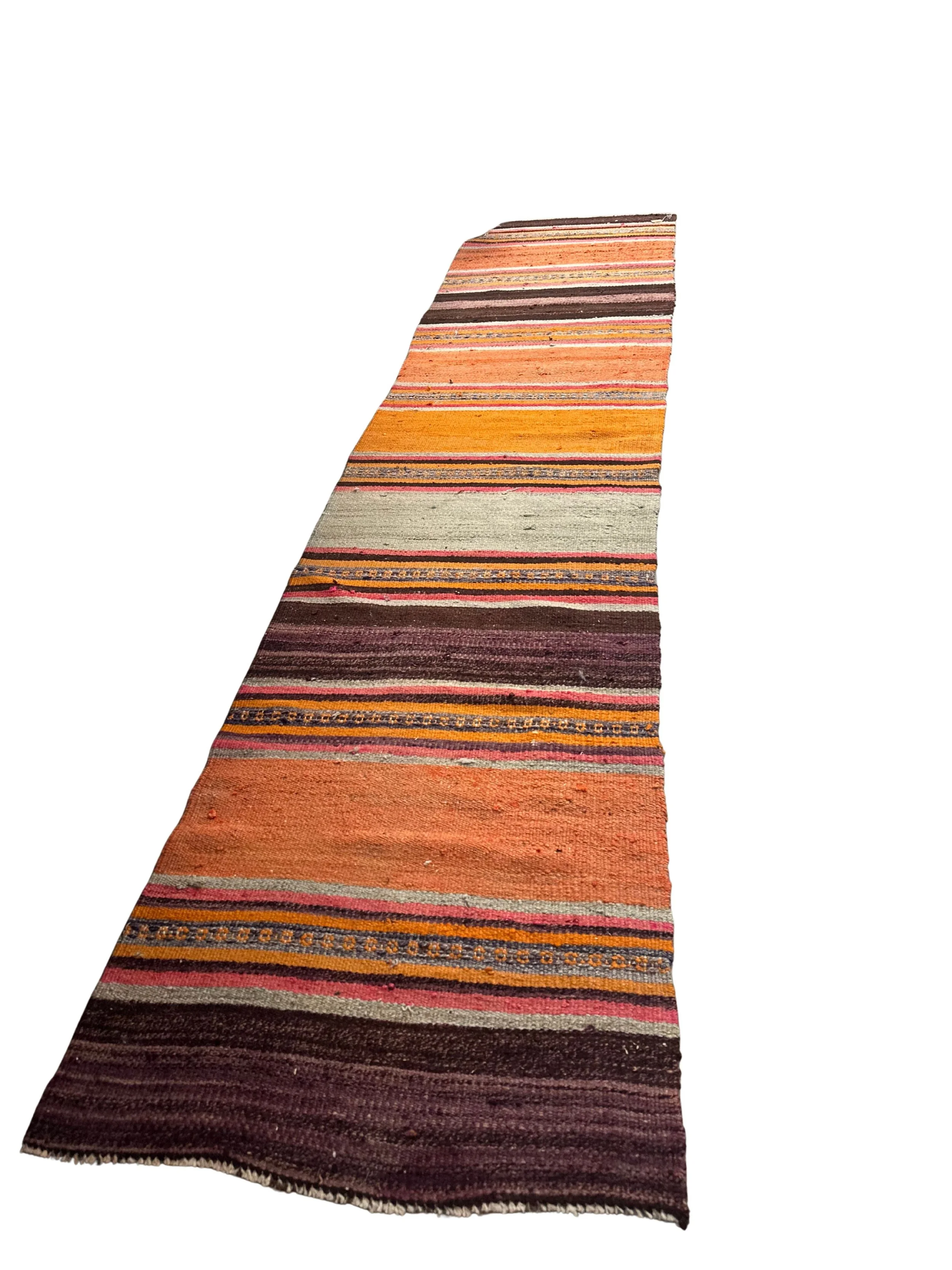 Vintage Orange Kurdish Rush