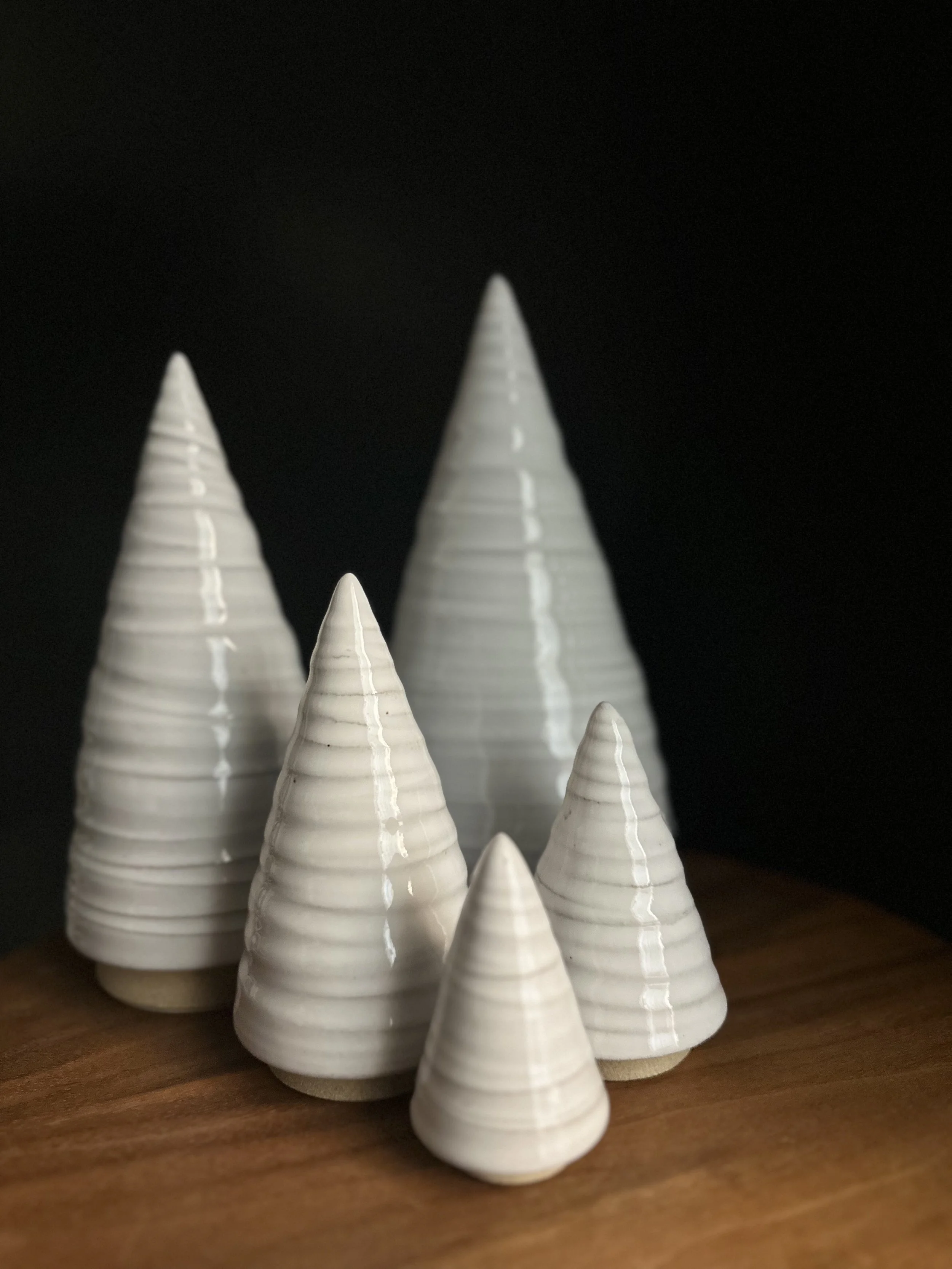 White Ceramic Trees