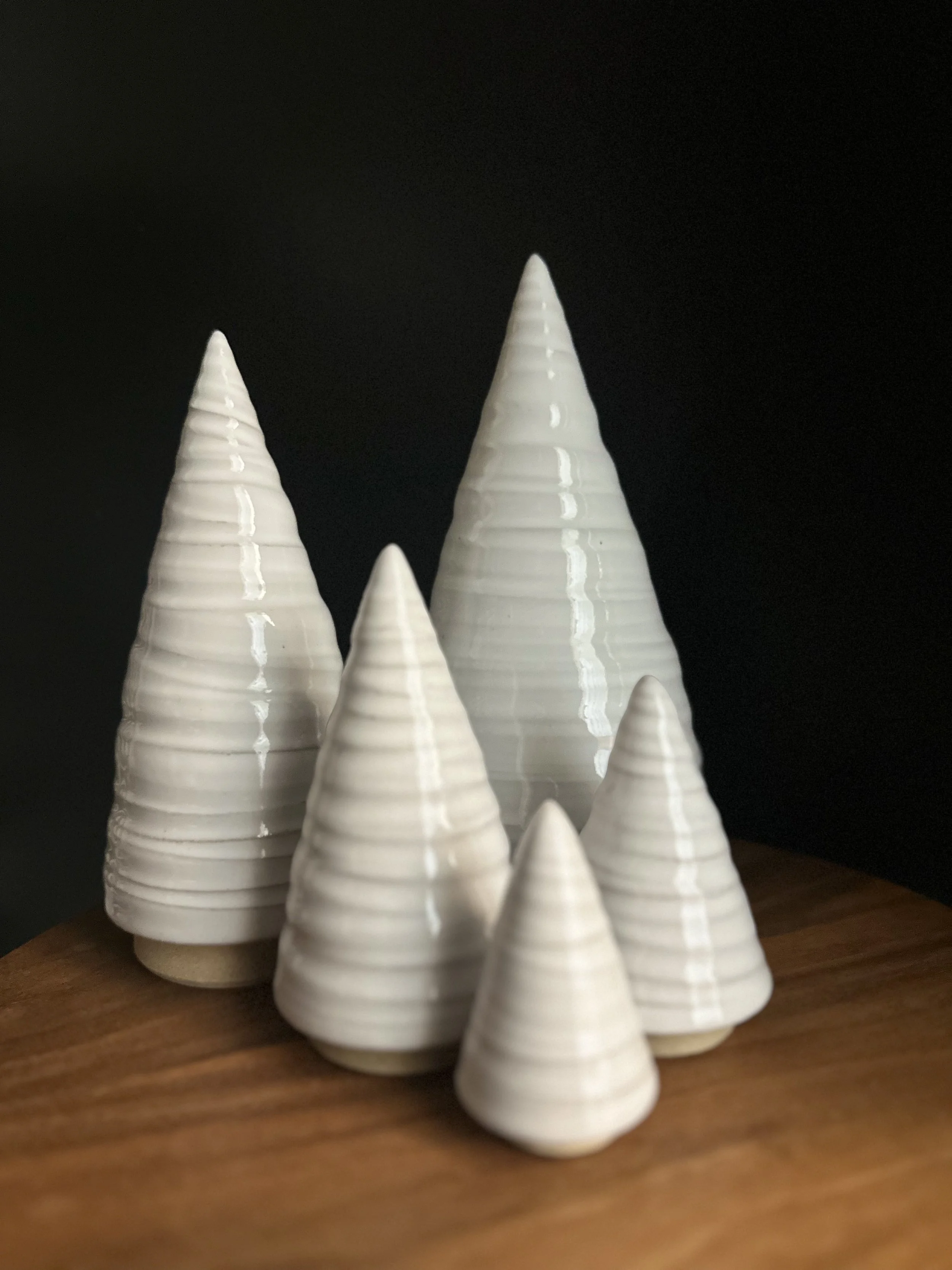 White Ceramic Trees