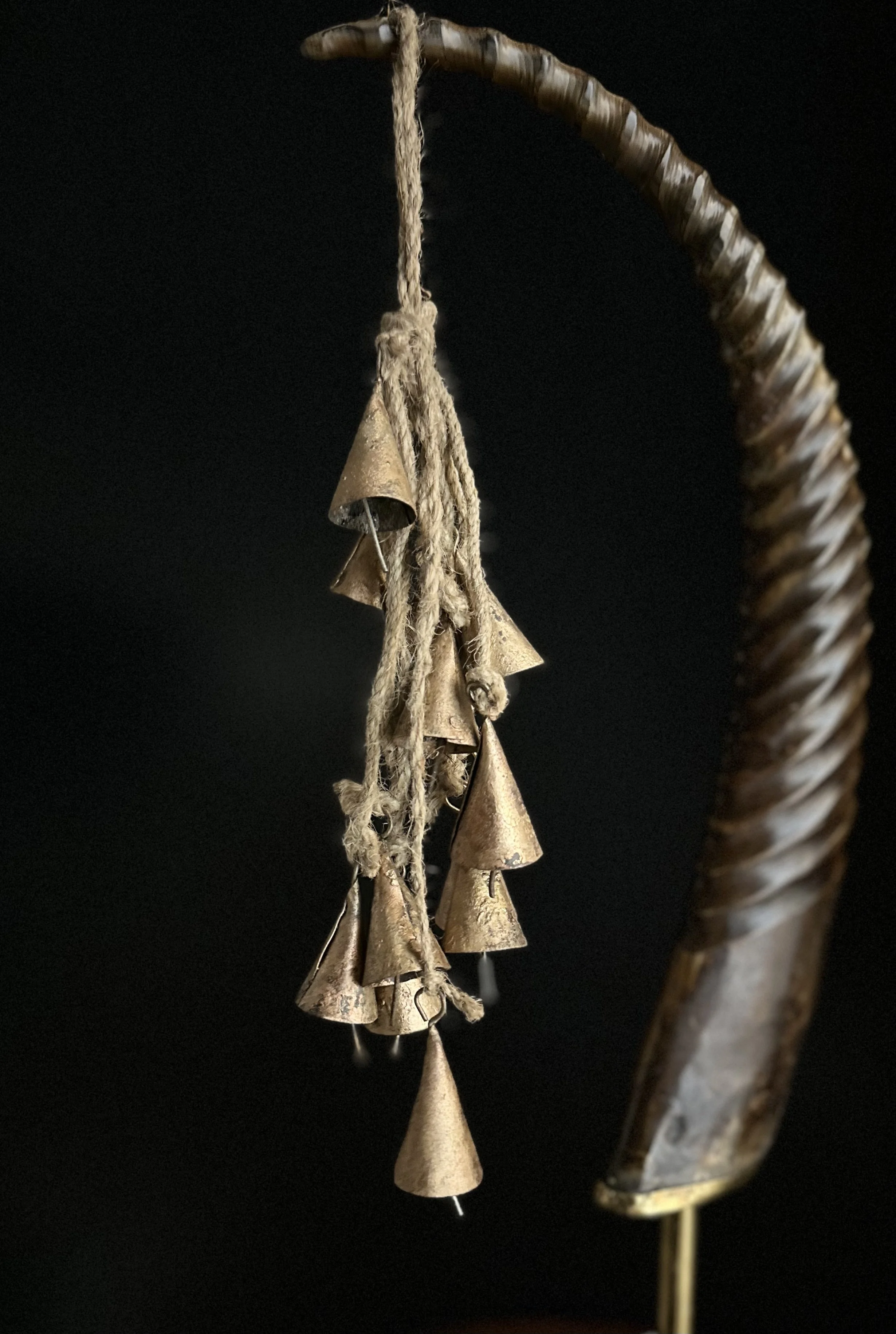 Hanging Iron Cone Bells