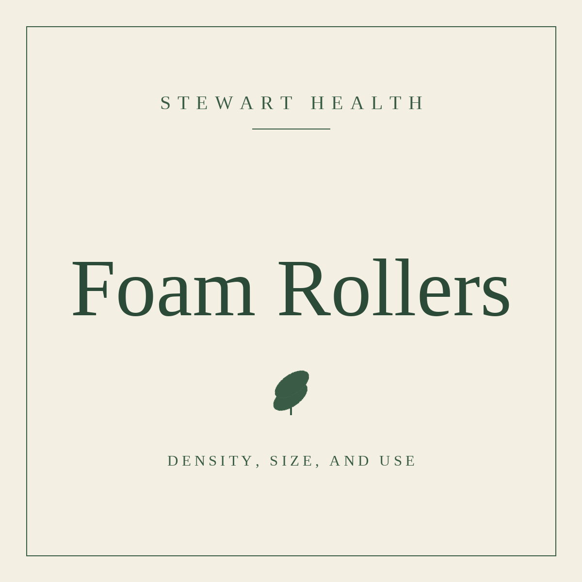 Foam Rollers: Which Density and Size You Actually Need