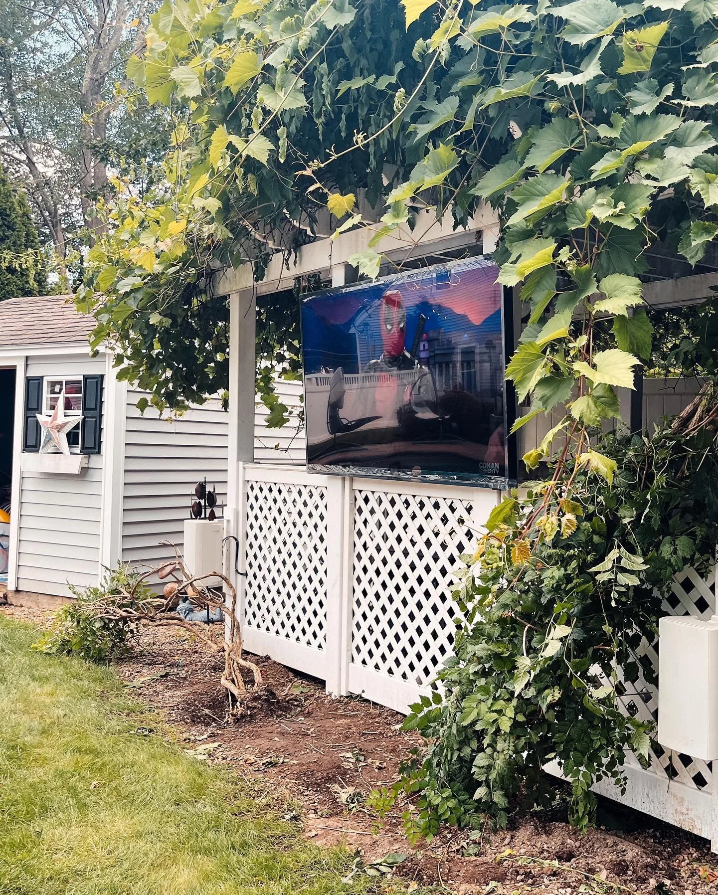 75&rdquo; Samsung Terrace TV with a Sonos amp and All Weather Speakers in Norwood
