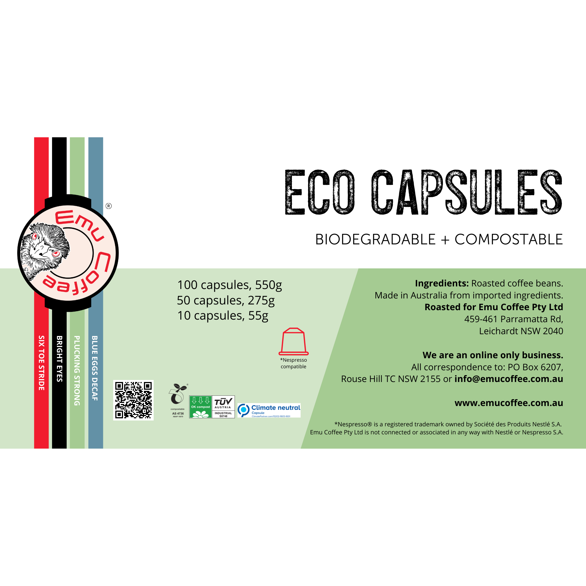 Nespresso Compatible Eco Capsules