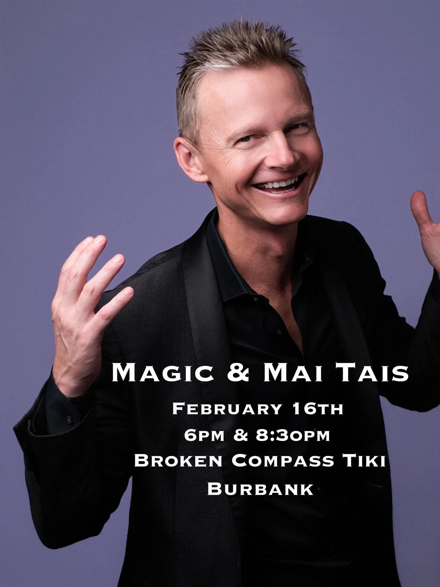 Join me next Monday, 2/16 @broken_compass_tiki for Mai Tais &amp; Magic with my buddies @jonarmstrongmagic &amp; @lauro_castillomagic. Ticket link in bio! 📷 @camglammed 
.
.
.
#barmagic  #tikimagic #brokencompasstiki #burbankmagician #burbank