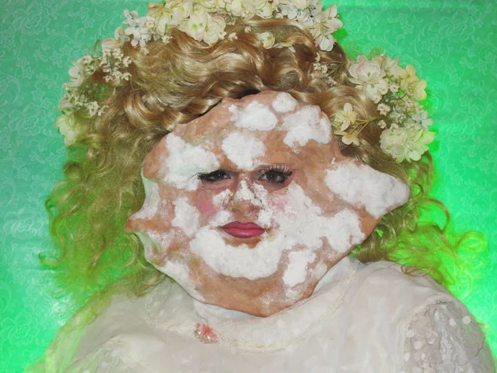 Self-portrait as JonBeignet Ramsey by skitterypigeon and breadpeople